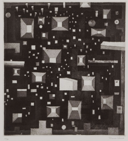 駒井哲郎「 時間の迷路B」 – 石井コレクション