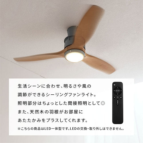 シーリングファン LED一体型 5畳 照明 ライト シーリングライト