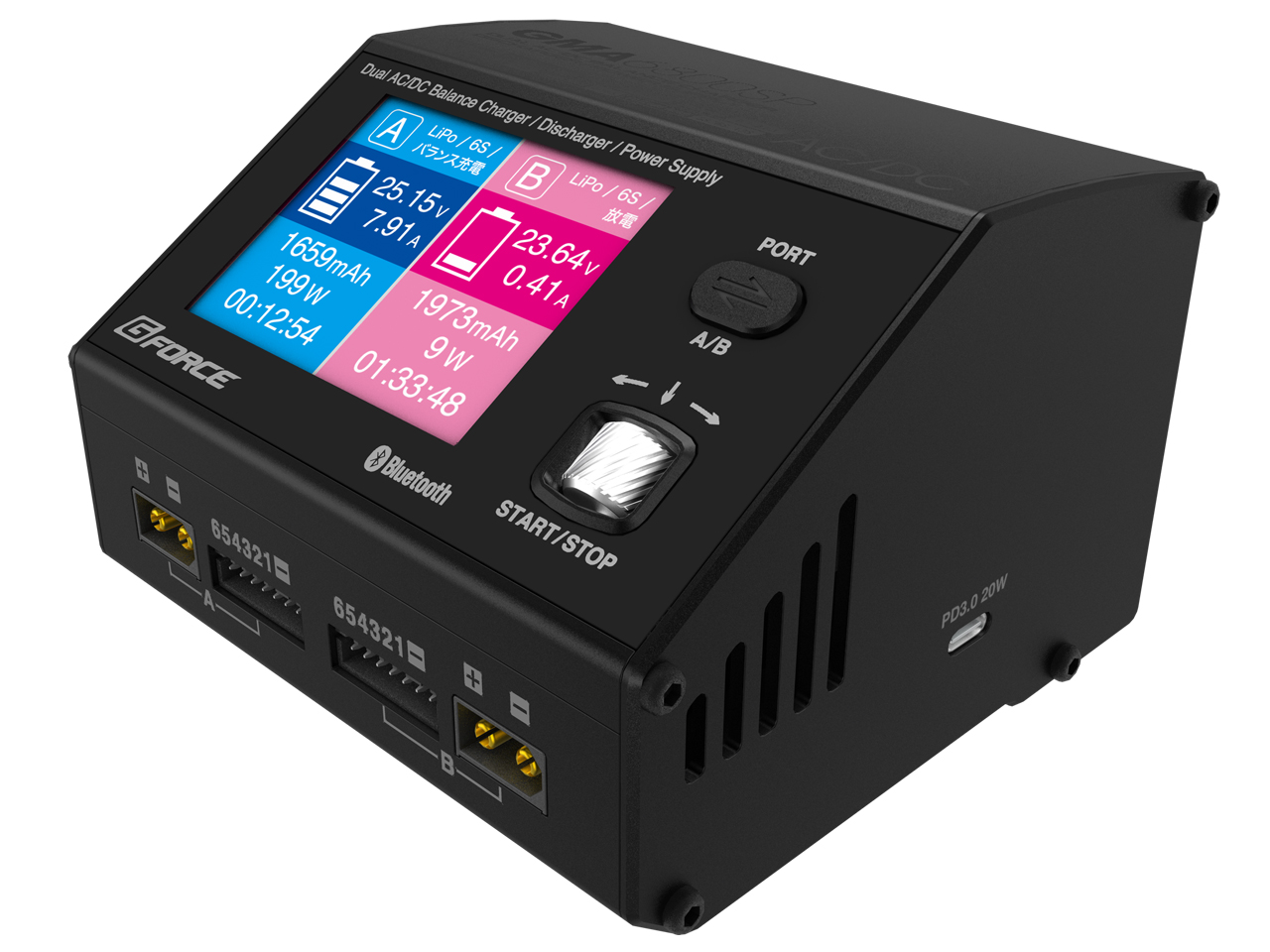 中古 ジーフォース G6AC 1080W 充電器 6セル専用＠ G-FORCE Li-Po 6