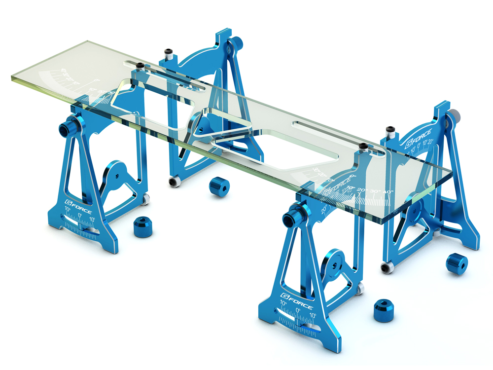 G-FORCE 1/10ツーリングカー用セットアップシステムV2（ブルー） G