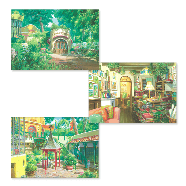 ジブリ美術館 年賀状 ポストカード 未使用 4枚 ジブリ美術館 年賀状