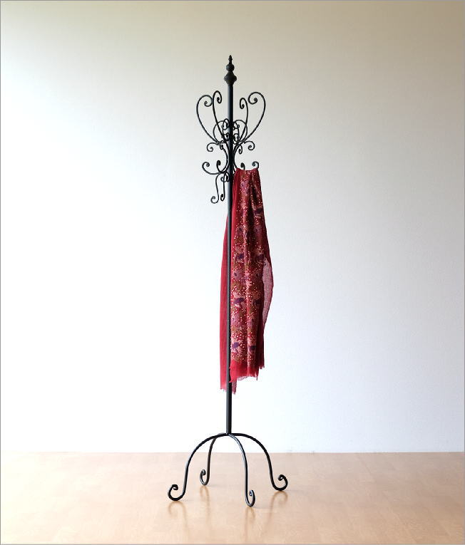 コートハンガー ポールハンガー アンティーク おしゃれ アイアン 玄関