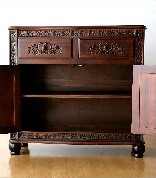 アンティーク 家具 キャビネット サイドボード リビングボード 収納棚