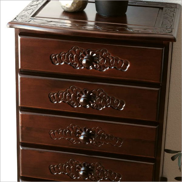 寄せ木細工5つ引きタンス