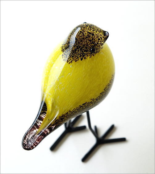 鳥 置物 オブジェ ガラス かわいい インテリア 雑貨 ガラスのオブジェ