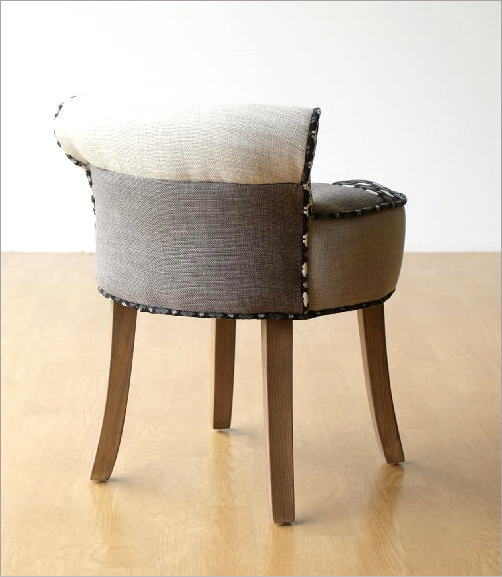 ハンドメイド 一人掛けチェア ハートタイプB（チーク＆ホワイト