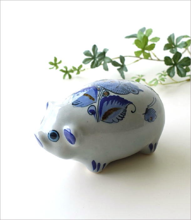 ブタ ぶた 豚 オブジェ 陶器 置物 置き物 おしゃれ パロマール