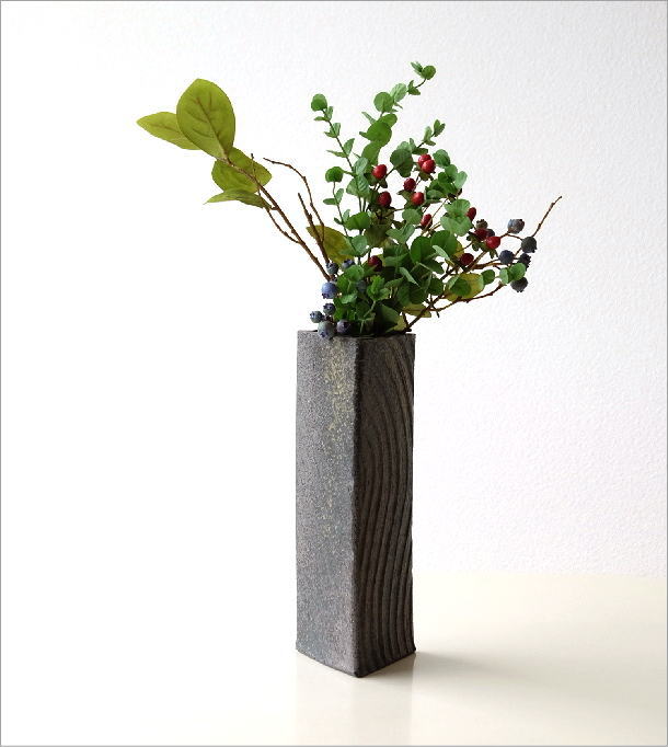 灰色の陶器製花瓶2つセット 物置 灰色の陶器製花瓶2つセット 物置 灰色