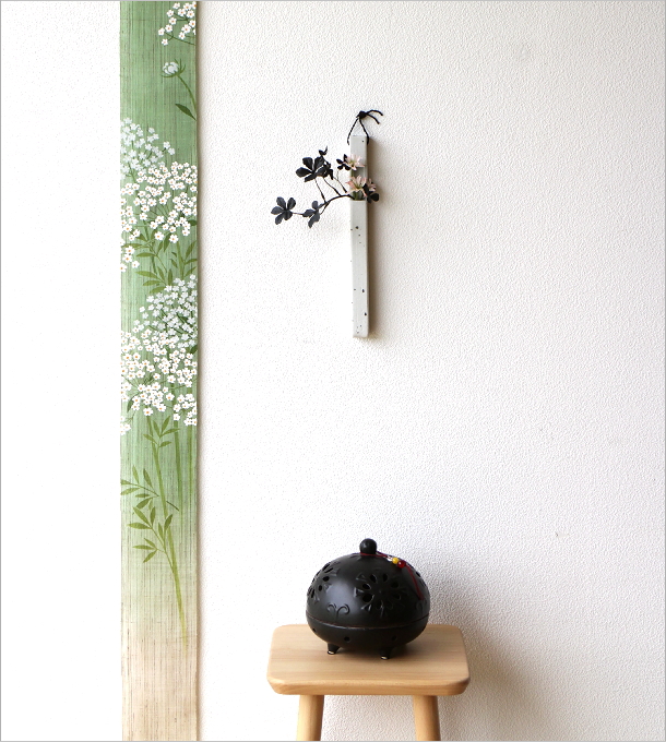 大清時代の壁掛け花入れ器