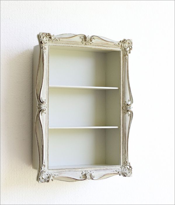 ウォールシェルフ 3段 壁掛け アイアン 飾り棚 アンティーク調