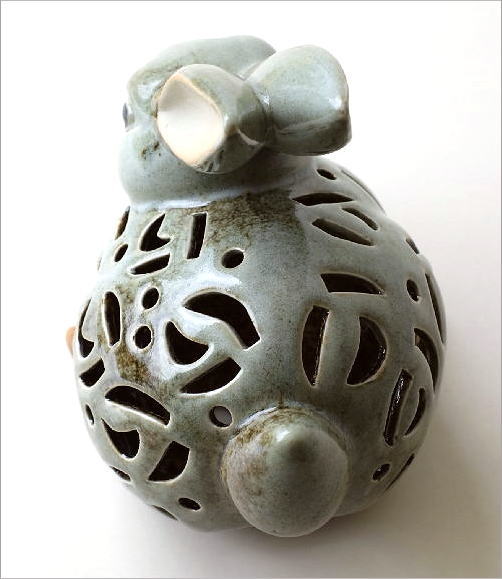 お香立て 香炉 陶器 おしゃれ うさぎ ウサギ かわいい LEDキャンドル