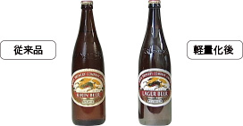 ビール｜ガラスびんの軽量化事例