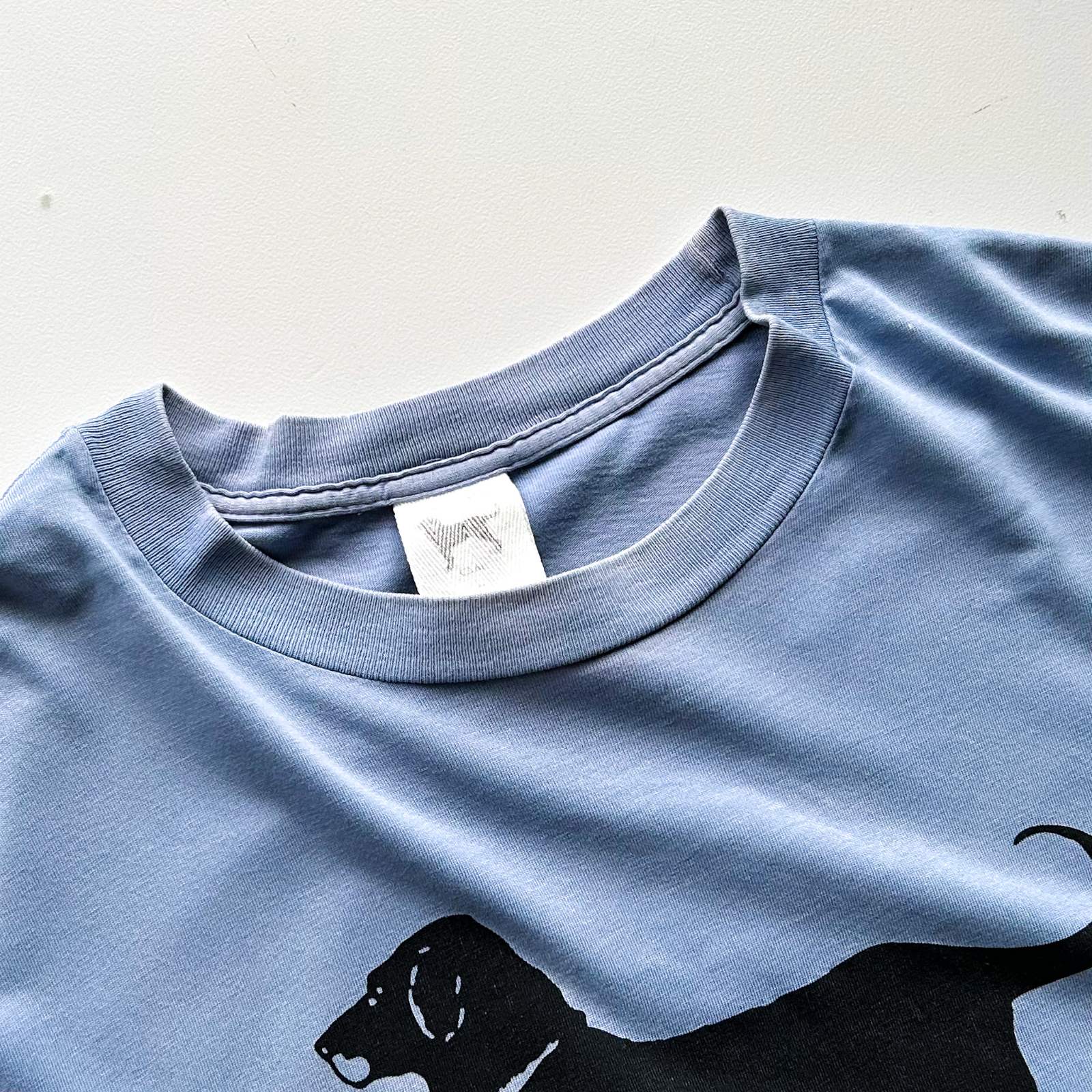 古着–90's～00's The Black Dog アニマル 両面プリント Tシャツ