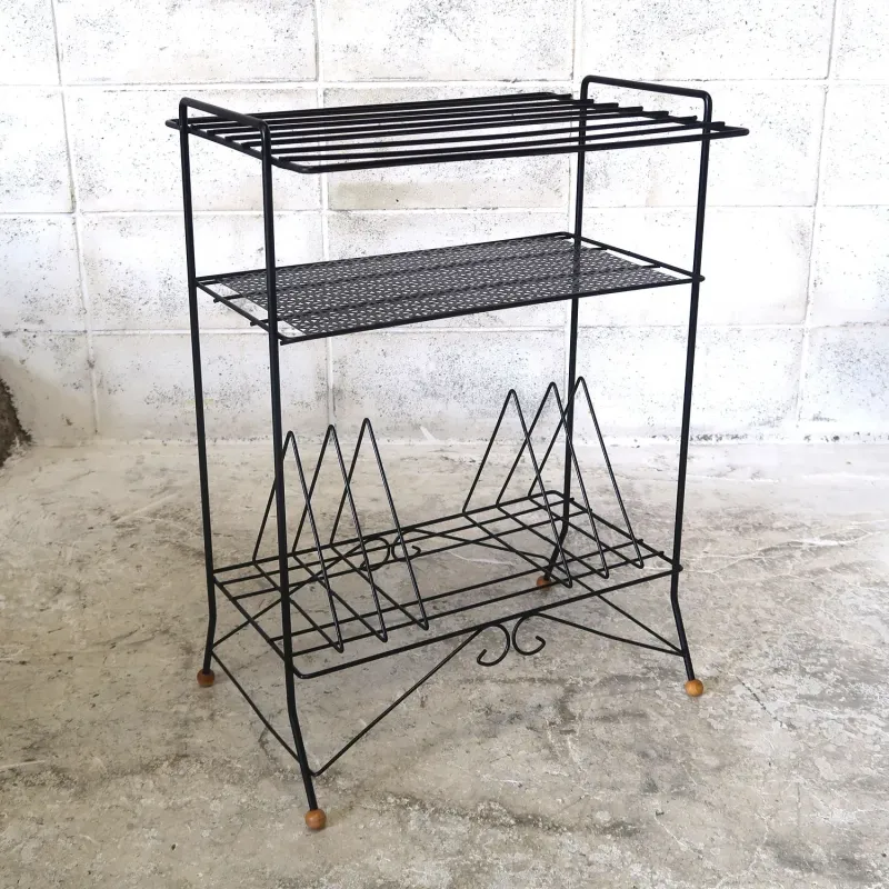 スチールワイヤーラック ヴィンテージ レコードラック ギャラップ厚木