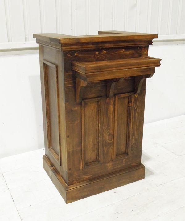 大阪の古民家レストランに納品したレトロなレセプションカウンターW550