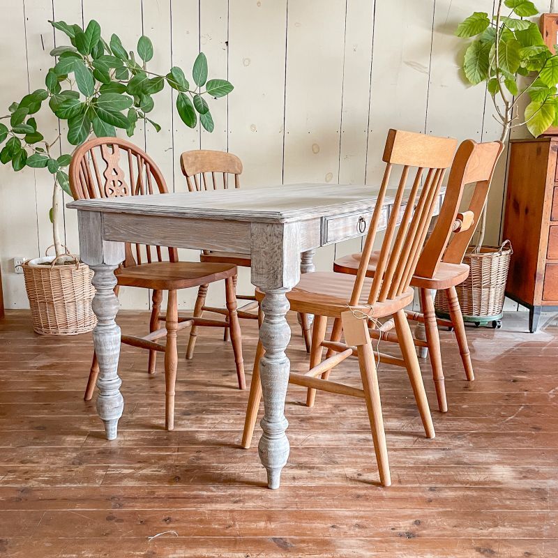 フランスアンティーク調シャビーシックダイニングテーブルW1400@大阪東京