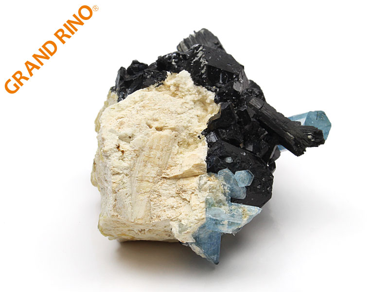 GRAND RINO / アクアマリンオンショールトルマリン 母岩付 2