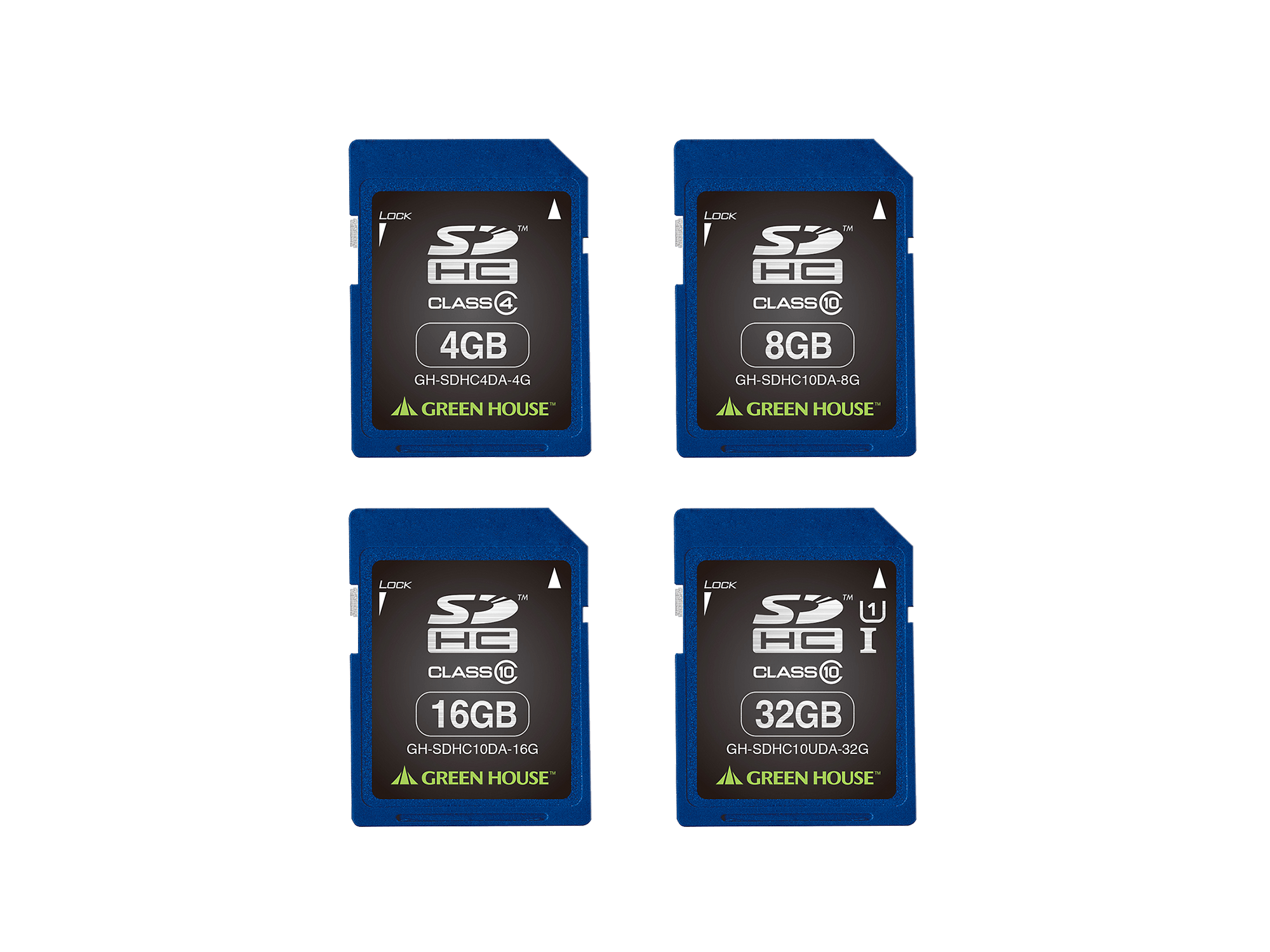 SDHCメモリーカード(4GB～32GB) | GH-SDHC*DAシリーズ | GREEN HOUSE