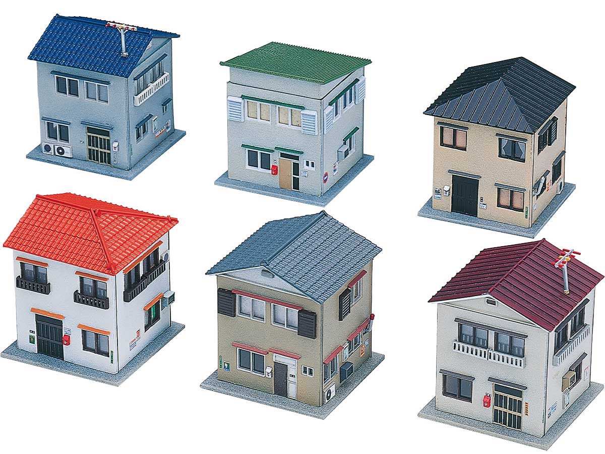 2137＞住宅セット｜ストラクチャーキット｜Nゲージ鉄道模型のグリーン