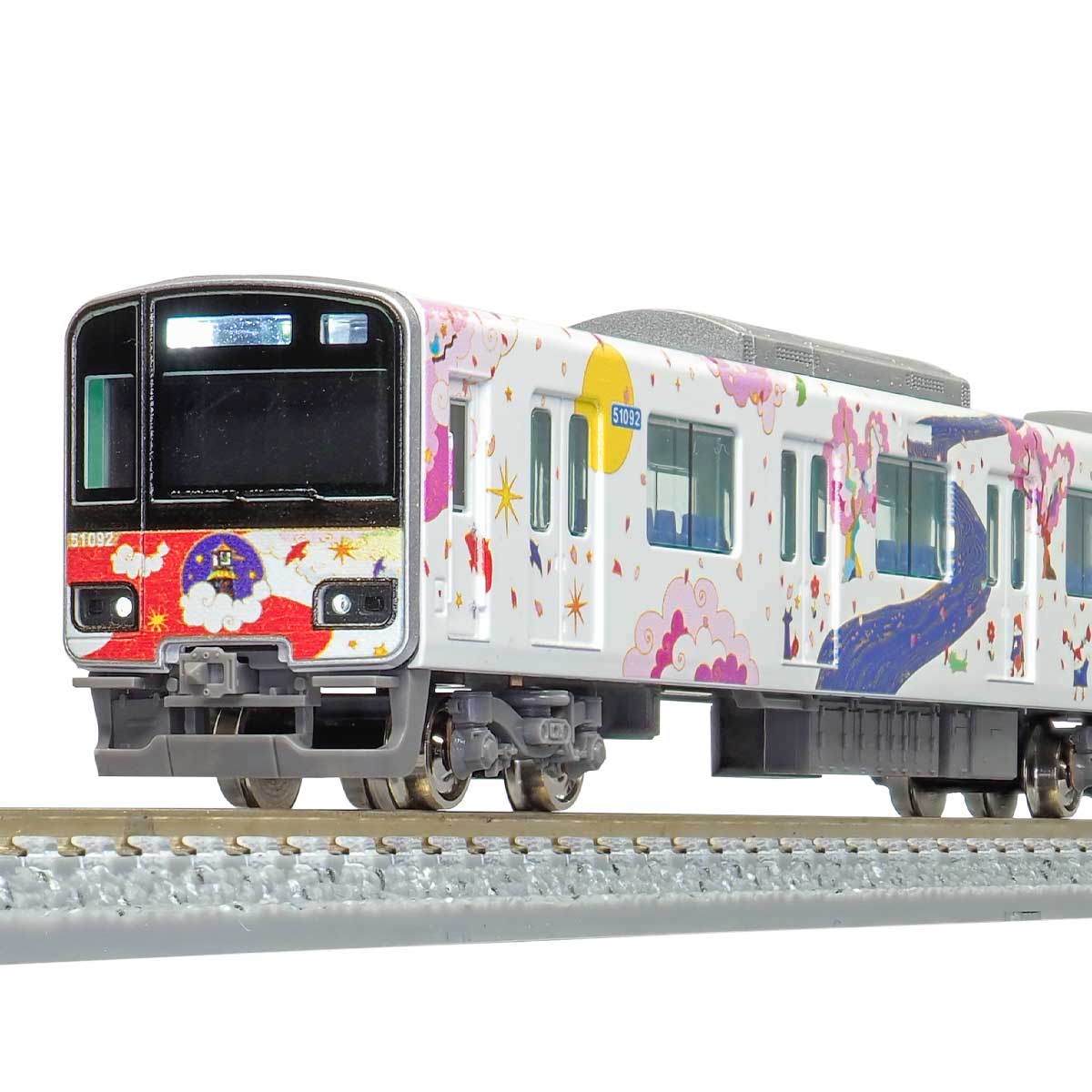 50724＞東武50090型「池袋・川越アートトレイン（ロングシートモード
