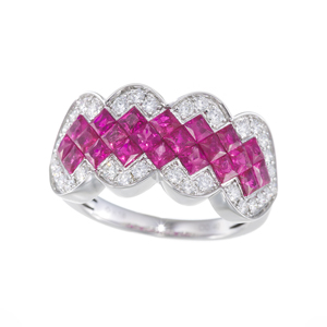 ✨ジュエリーRAmuu様専用❣️ミステリーセッティングルビーブローチ