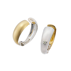 GSTV SV/K18YG ダイヤモンド ピアリング D 約0.02ct 約1.5g