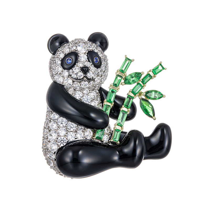 GSTV パラジウムシルバー950 マザーオブパール ブローチ ペンダント