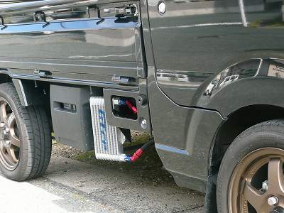 DA16Tにオイルクーラー＆タコ足＆カーボンリップ 一気に取付け