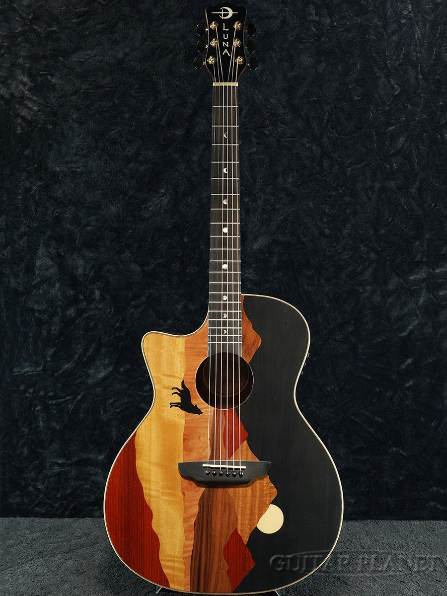 Luna GuitarsVista Wolf Tropical Wood A/E Lefty 《左利き用エレアコ
