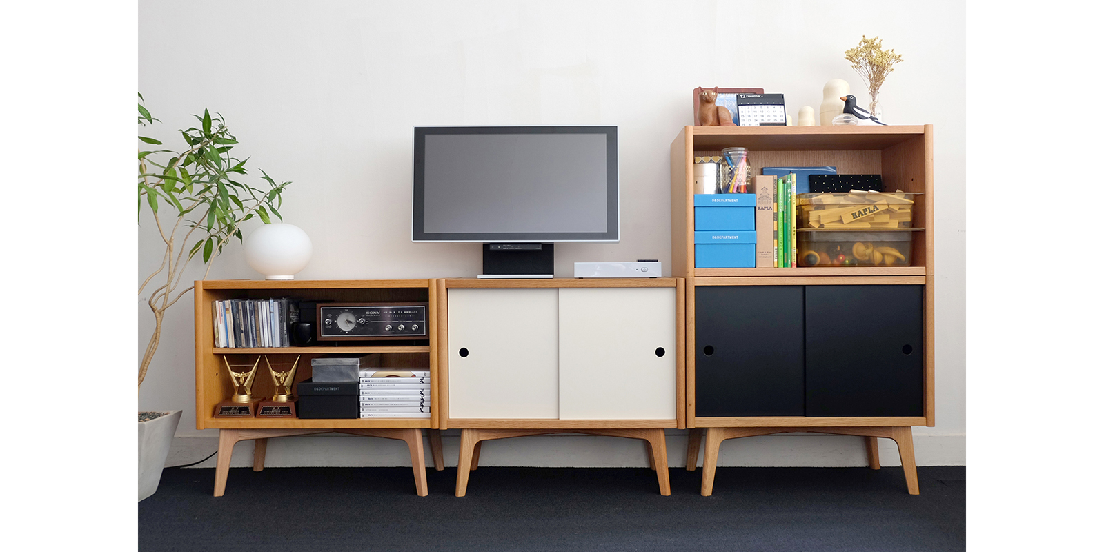 マルニ60+ コンビネーション カラードアシェルフ・WH | D&DEPARTMENT