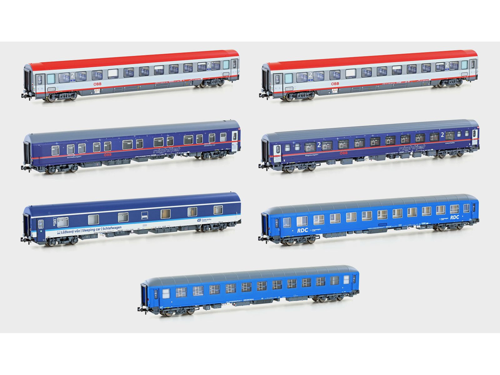 L.S. Models 97024 OeBB NightJet bmz バラ LS Models 97024 - 3pc