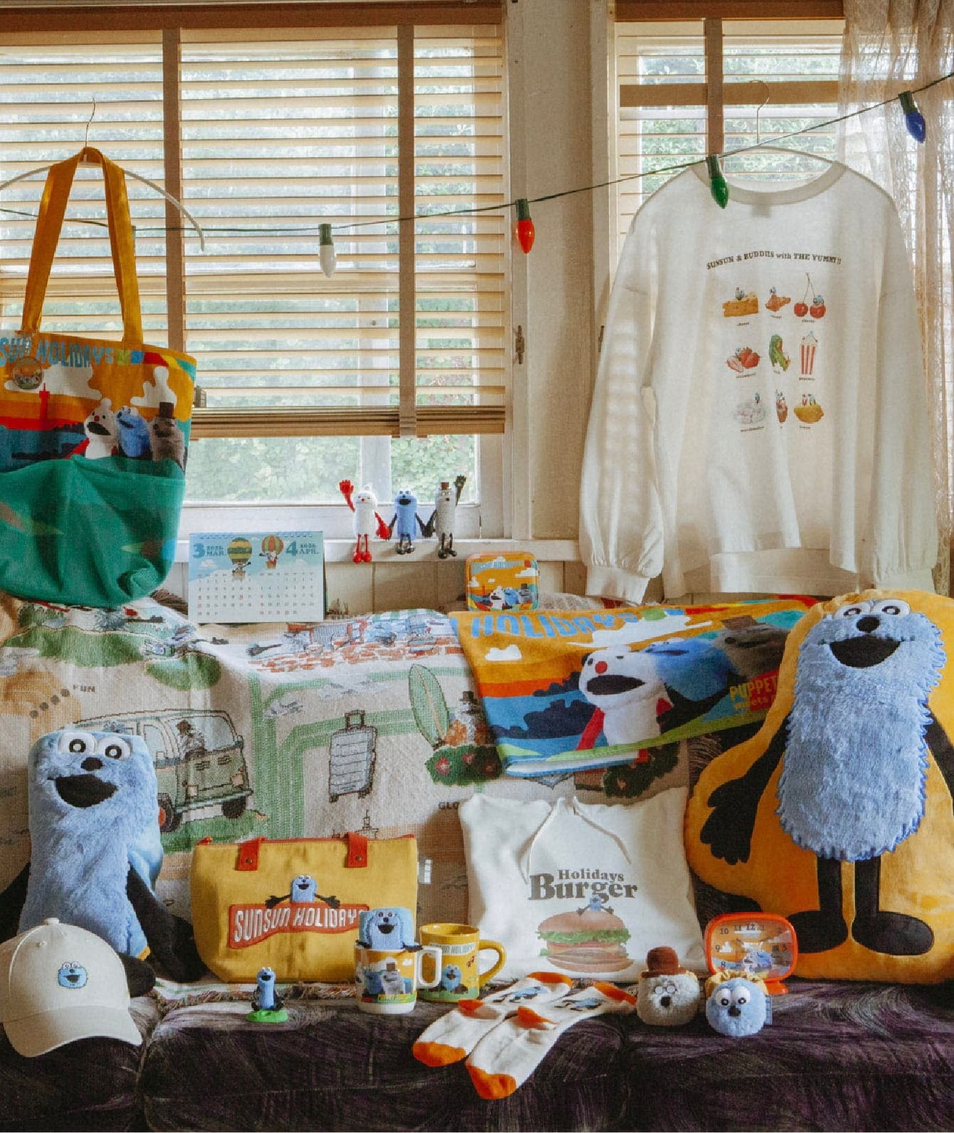 パペットスンスン ニコアンド パーカー ロングTシャツ パペット