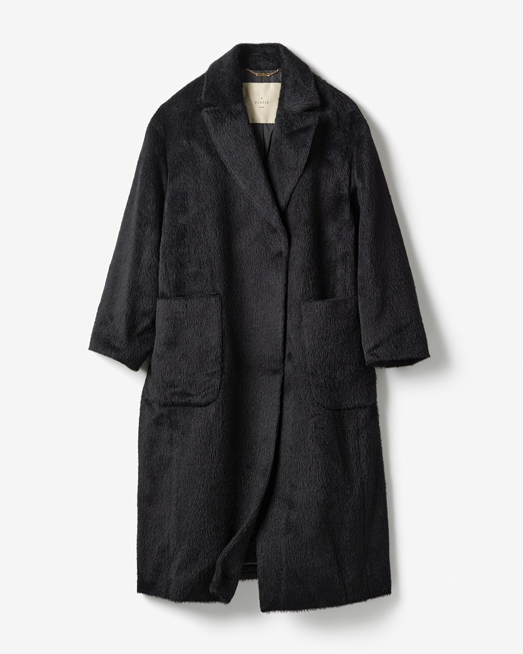 アルパカシャギー・テーラーロングコート/DoCLASSE