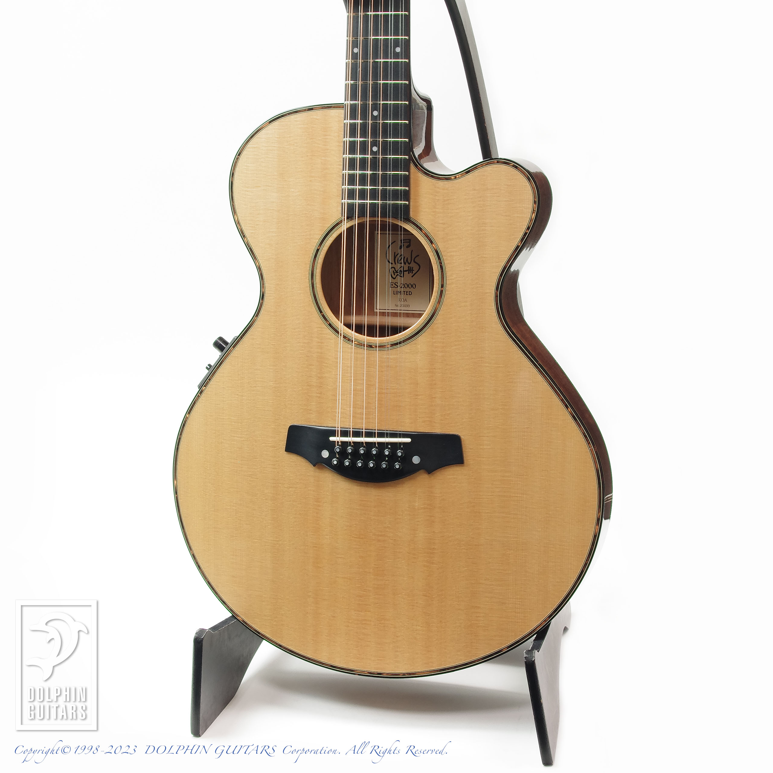 CREWS ES-2000 Limited Koa (12-strings) |ドルフィンギターズ