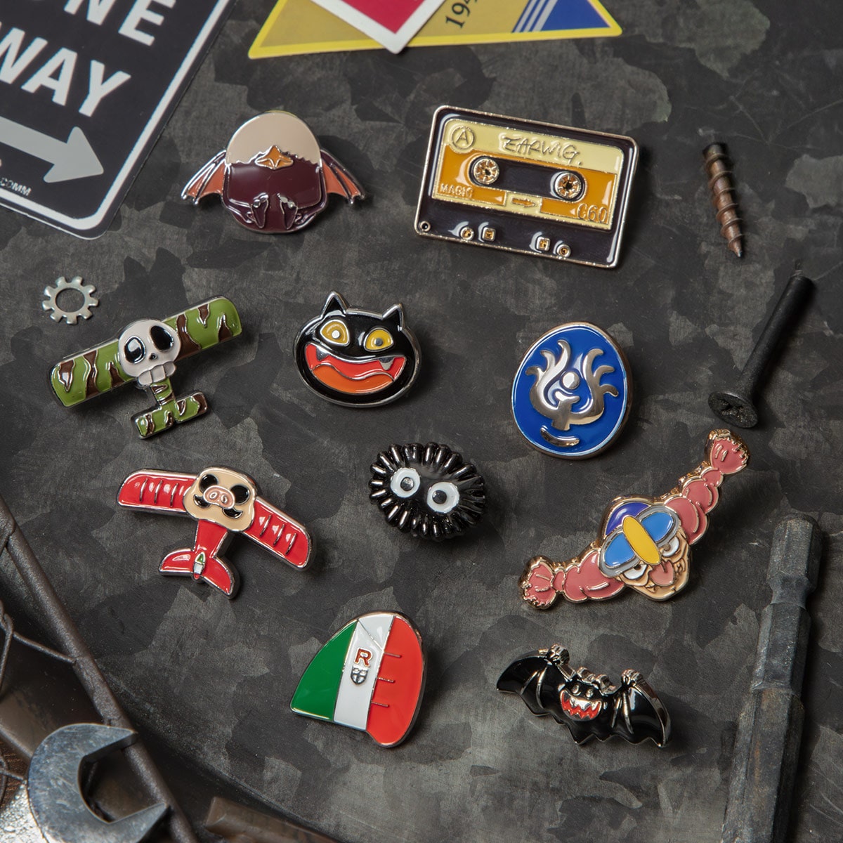 GBL】となりのトトロ デザインピンバッジ オープニングねこ | どんぐり