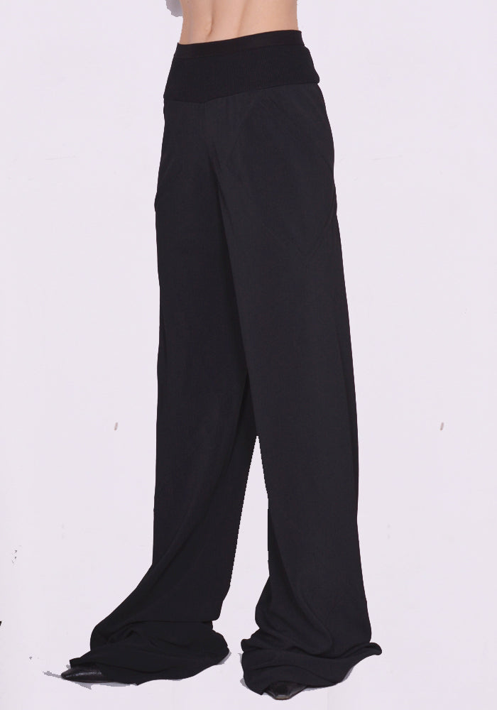 RICK OWENS WOMEN BIAS PANTS BLACK FW23 | DOSHABURI Online Shop