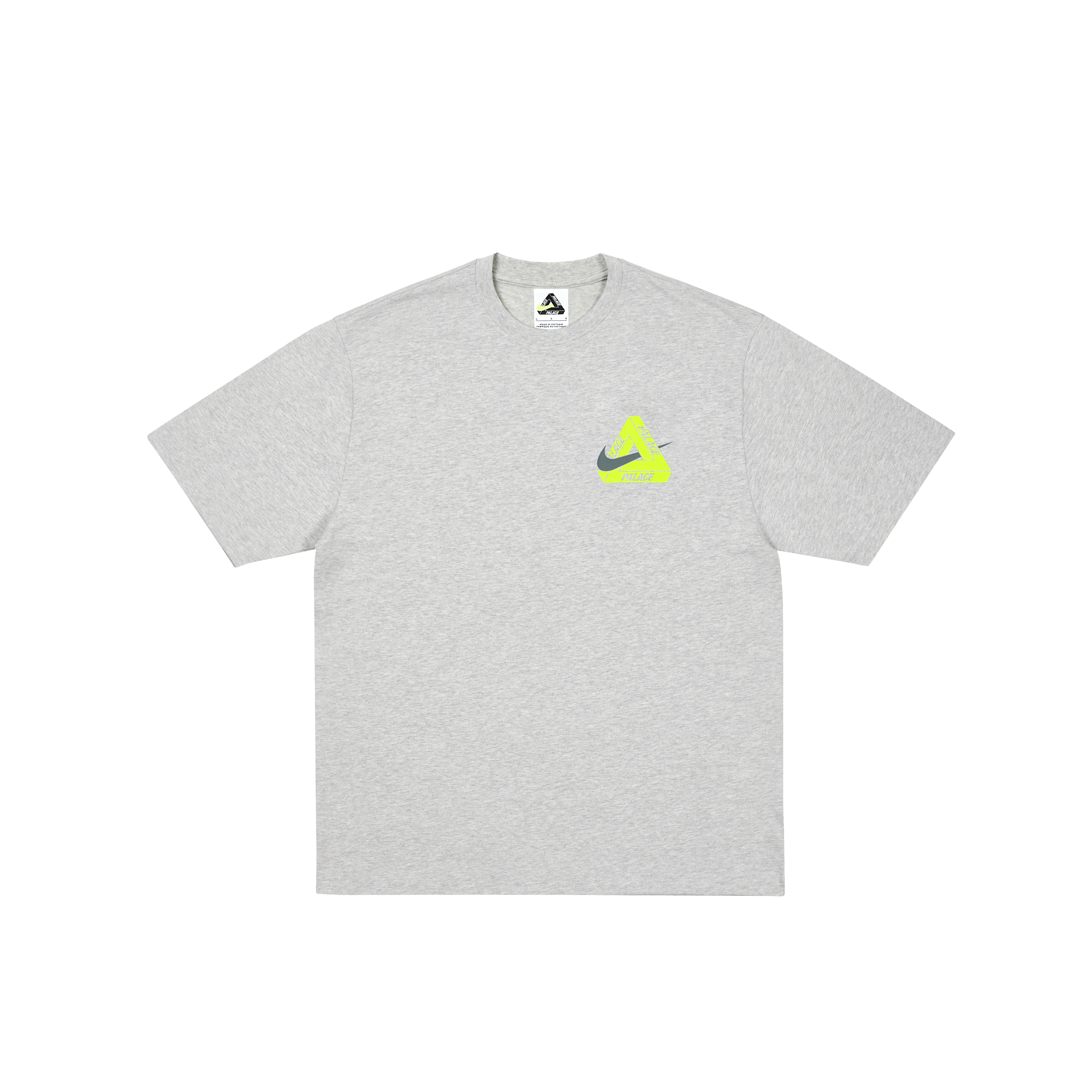 PALACE NIKE TRI SWOOSH T-SHIRT GREY MARL | PALACE SKATEBOARDS