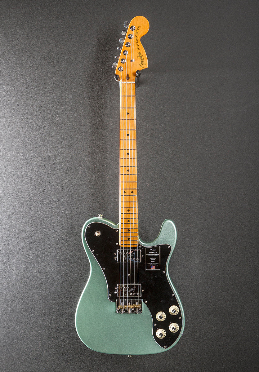 American Professional II Telecaster Deluxe - Mystic Surf Green w