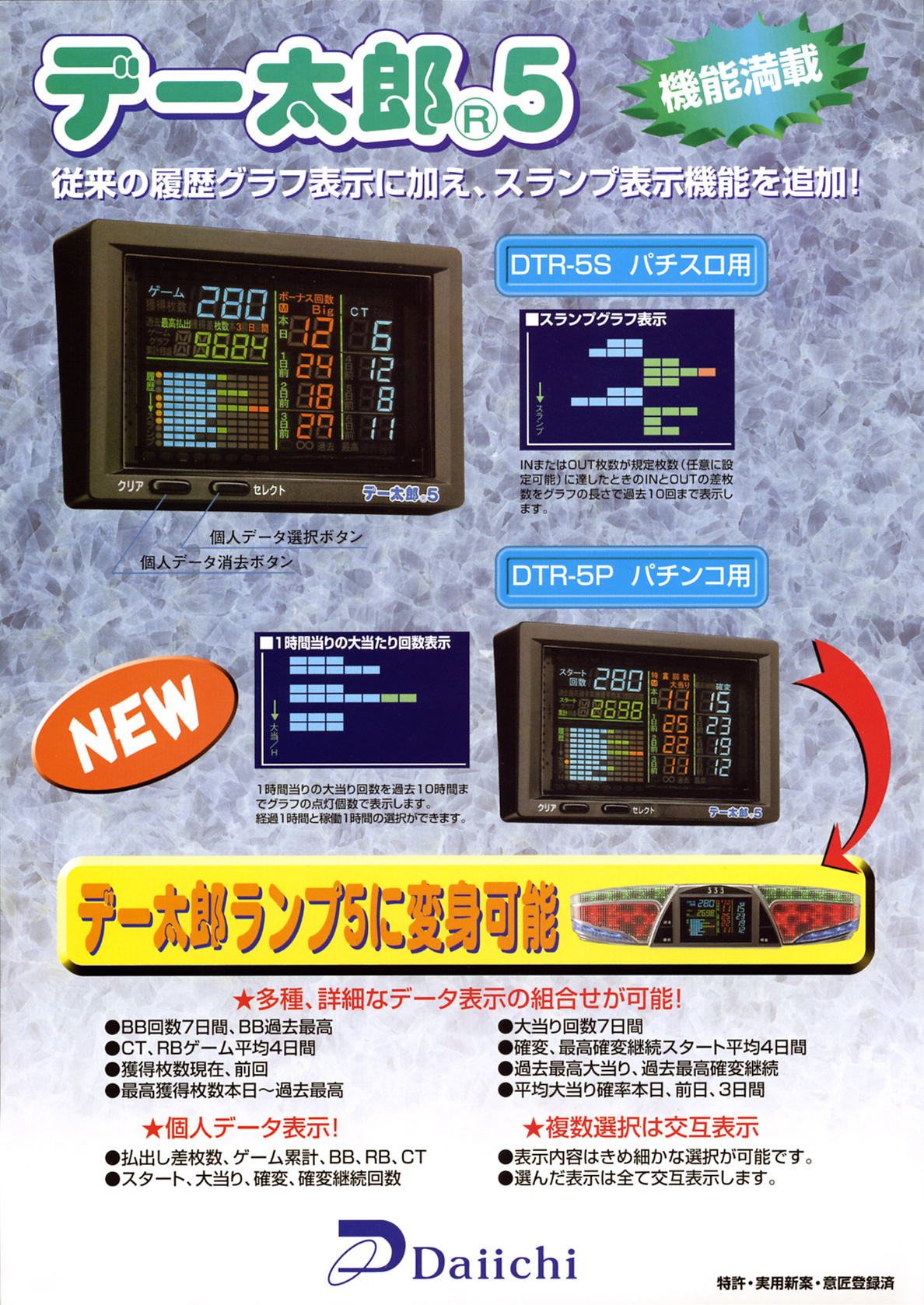 イッチー 【設定表付】デー太郎Harrier（スロット用） 大一電機産業