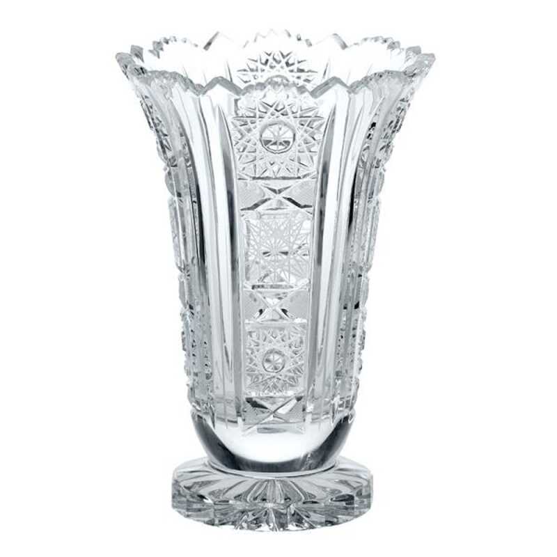 ELBE crystal 紫色花瓶 高さ約40cm ELBE crystal 紫色花瓶 高さ約40cm