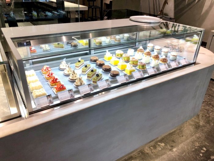 パティスリー ケーキ屋 冷蔵ショーケース ガラス製 ダイヤ社 焼き菓子