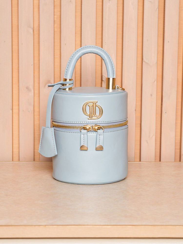 Darich キルティングビジュースクエアミニバッグ SAX サックス ブルー