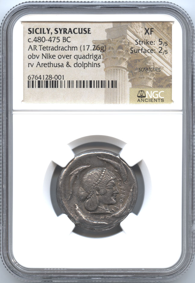 ダルマコインショップ / 古代ギリシャ シシリー・シラクサ テトラ