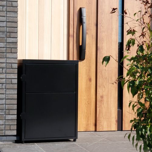 二段宅配ボックス レシーボ TR2-4568(BK) グリーンライフ 宅配ボックス