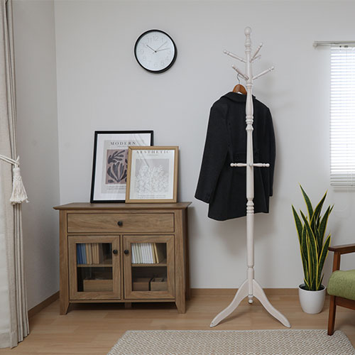 M♢アンティーク☜無垢 アールデコ様式コートハンガー ポールハンガー