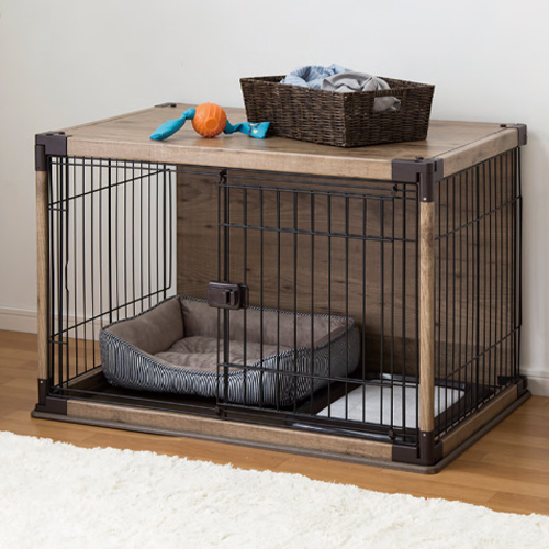 ウッディサークル 屋根・背面付 DCM 犬用ケージ・サークル