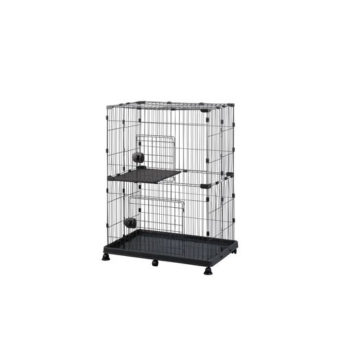 ペットケージ PEC-902V アイリスオーヤマ 猫用室内用品 2段 アッシュ