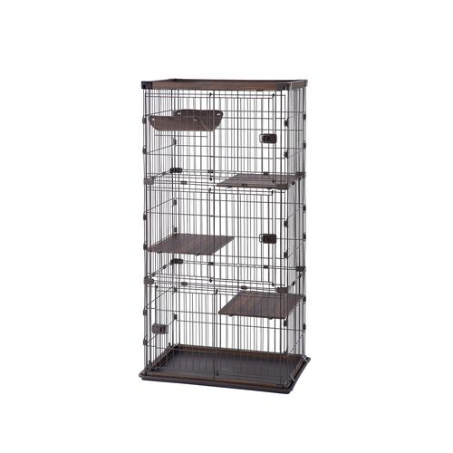 ウッディキャットケージ PWCR-962V アイリスオーヤマ 猫用室内用品 2段