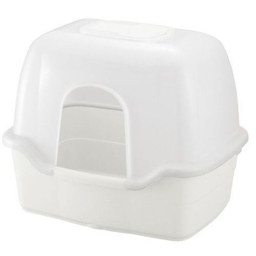 ネコトイレ深型60フード付 ホワイト ラプレ 猫用室内用品