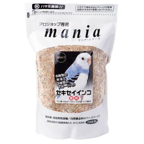 マニア セキセイインコ マニア 鳥・小鳥餌(バードフード)(主食) 1L